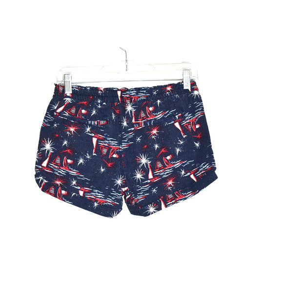 ⭐️ Old Navy Print Linen Shorts Navy Blue Size XS - Picture 3 of 6